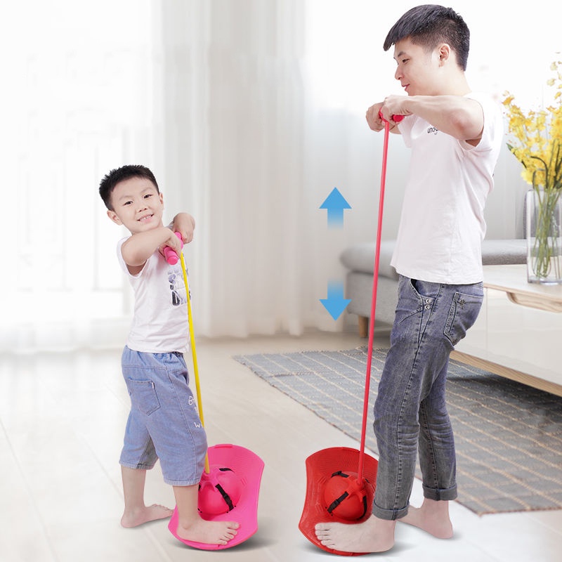 Bouncing Ball with Handle and Pump Kids Bouncy Jumping Ball Toy ...
