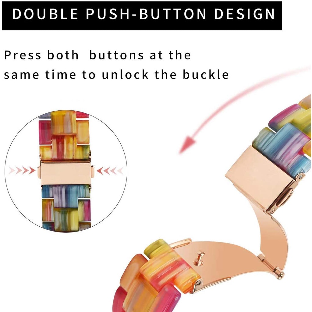 สายรัดแฟชั่นเรซิ่นสำหรับ Xiaomi Mi Watch Color