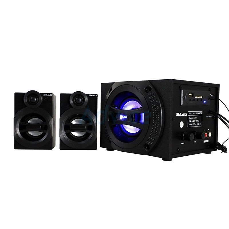 ลำโพงบลูทูธ 2.1 ซับวูฟเฟอร์ SAAG COMET (D90) USB AUX FM SD (ของแท้)