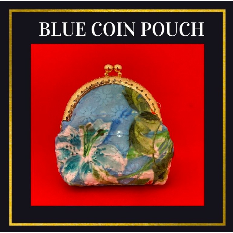 Mini Blue Coin Pouch