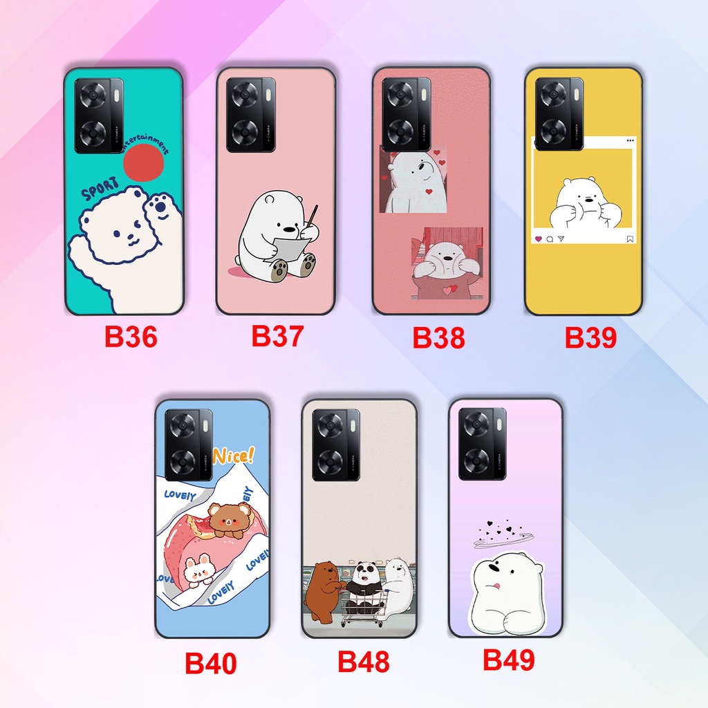 Oppo A57 4G - เคส Oppo A57 2022 หมีสวยน่ารักมาก