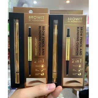 Browit by Nongchat Brow Pencil And Blending Cushion Dark Blonde and Natural Brow