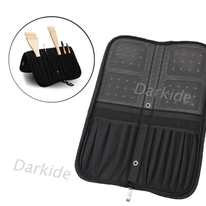 Artist Paint Brush Holder Zippered Brush Case for Oil Acrylic