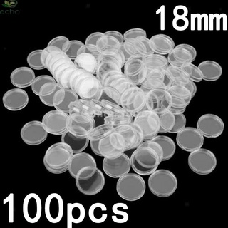 【ECHO】Coin Holders Set Capsules Storage Case Transparent Ceremony Clear Penny【Echo-baby】