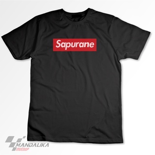 เสื้อยืดคอกลมเสื้อยืด ลาย supreme sapurane ตลกS-5XL