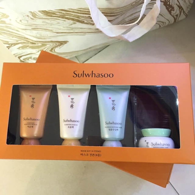 à¸à¸¥à¸à¸²à¸£à¸à¹à¸à¸«à¸²à¸£à¸¹à¸à¸�à¸²à¸à¸ªà¸³à¸«à¸£à¸±à¸ Sulwhasoo Mask Kit 4 Items