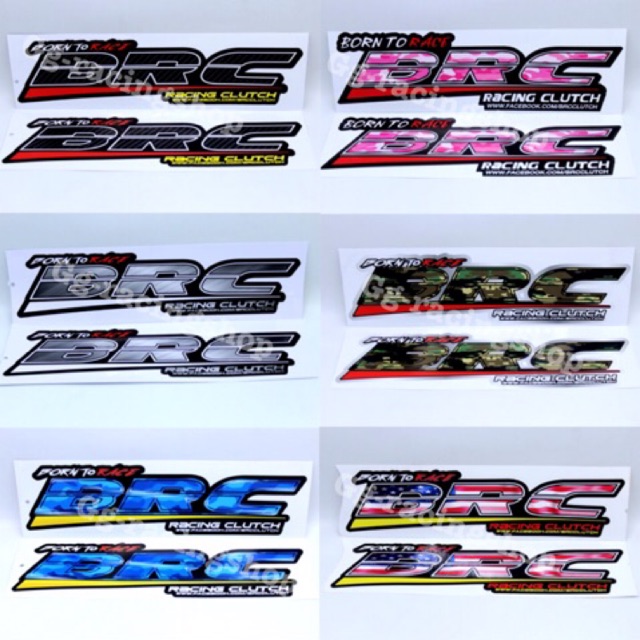 สติ้กเกอร์ BRC ติดท้ายกระบะ สติ้กเกอร์ติดแก้มกระบะ ขนาด39 10 ซม.