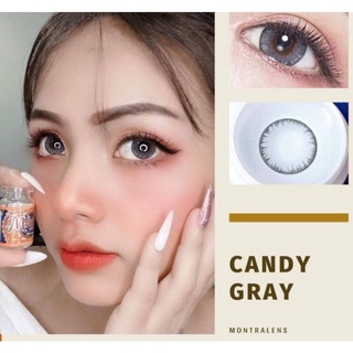 Montralens⚡Eve Gray💥มนตราเลนส์💥บิ๊กอายตาโต💥คอนแทคเลนส์ค่าอมน้ำสูง ลายCANDY