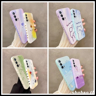 เคส OPPO A74 4G A95 4G A54 4G เคสซิลิโคนนิ่ม สไตล์เกาหลี สําหรับ เคสโทรศัพท์ซิลิโคนทาสี