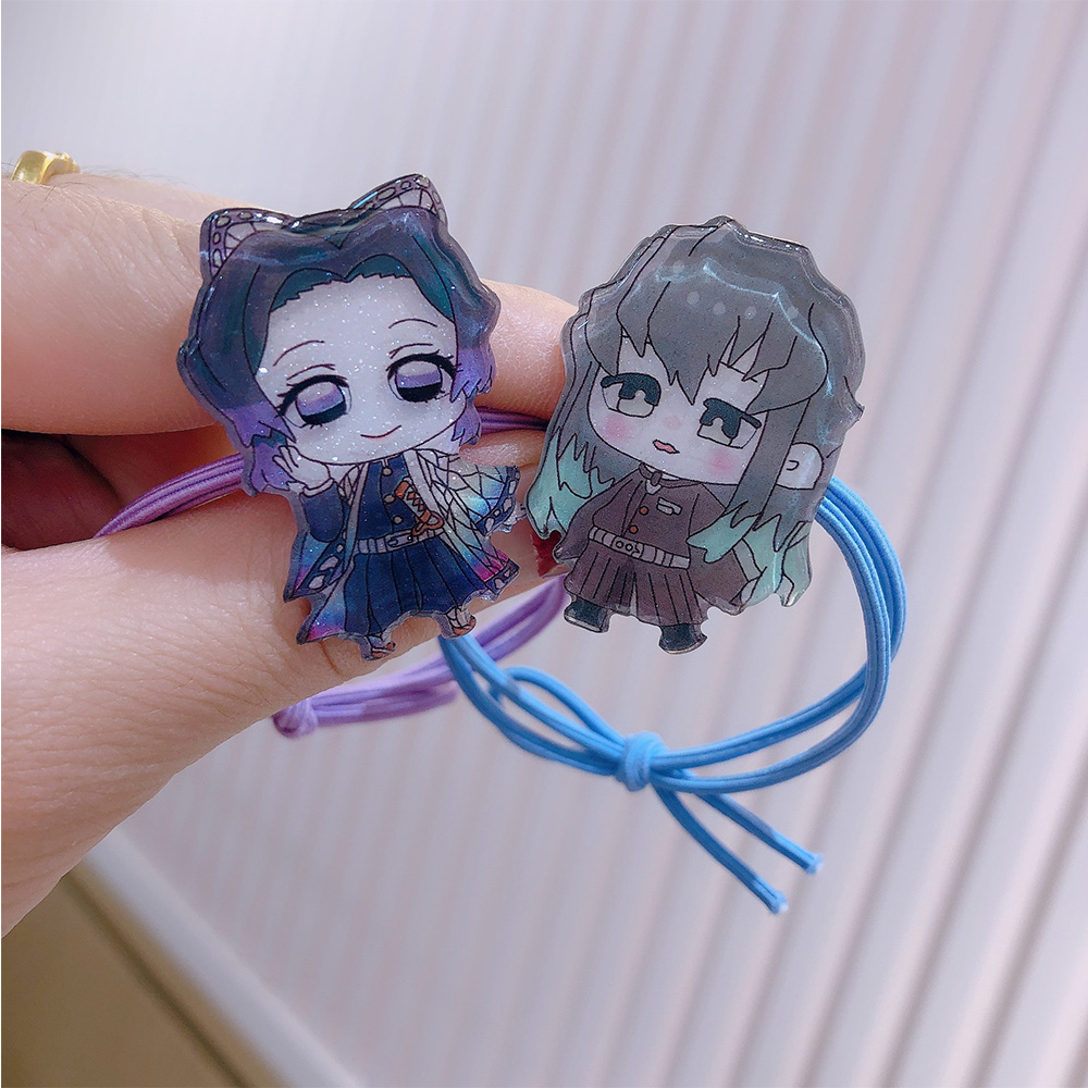 DOREEN Hair Bands Demon Slayer Hair Rope Hair Tie Rubber Band Anime ...