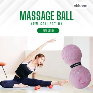 ลูกบอลนวด ทรงถั่ว คลายกล้ามเนื้อ นวดคลายจุด Peanut Rubber Massage Ball
