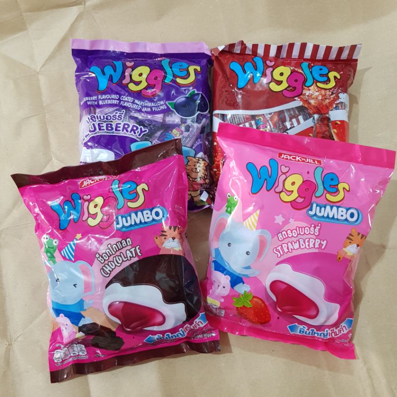 วิกเกิลส์ Jack’n Jill wiggles มาร์ชเมลโล่เคลือบครีมกลิ่นผลไม้