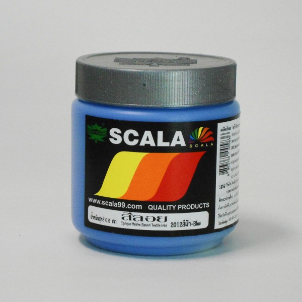 Scala สีสกรีนเสื้อ สีลอย ขนาด 0.5kg ( Cloth Painting , Screening 's Colour ) (1 กระปุก)