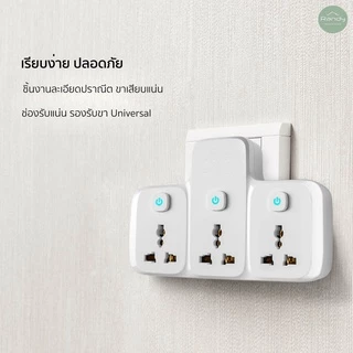 [🔥โค้ดลด ]Randyปลั๊กไฟ16A ปลั๊กแปลง 4000W ปลั๊กเสริม