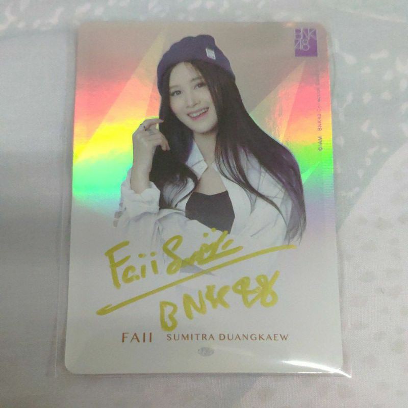 BNK48 Premium Card Ultimate Rare Faii ลายเซ็นจริง