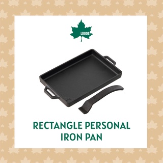 LOGOS กระทะแคมป์ปิ้ง Rectangle Personal Iron Pan