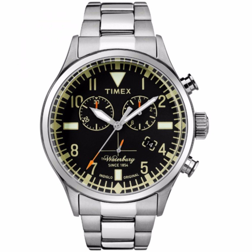 Timex Waterbury TW2R24900 นาฬิกาข้อมือสำหรับผู้ชาย สาย Stainless