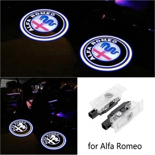 ไฟโลโก้ Welcome Light สําหรับ Alfa Romeo Giulietta 159 Giulia Mito Stelvio Brera