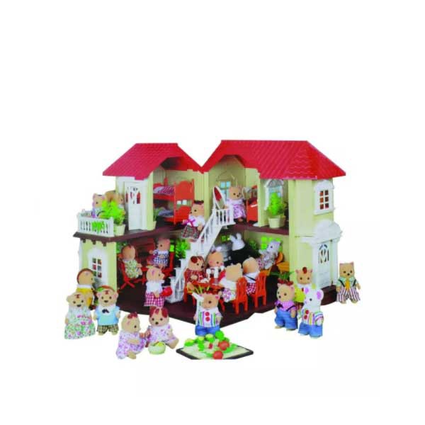 Telecorsa ชุดบ้านตุ๊กตากระต่าย Happy Family รุ่น Family 012-01