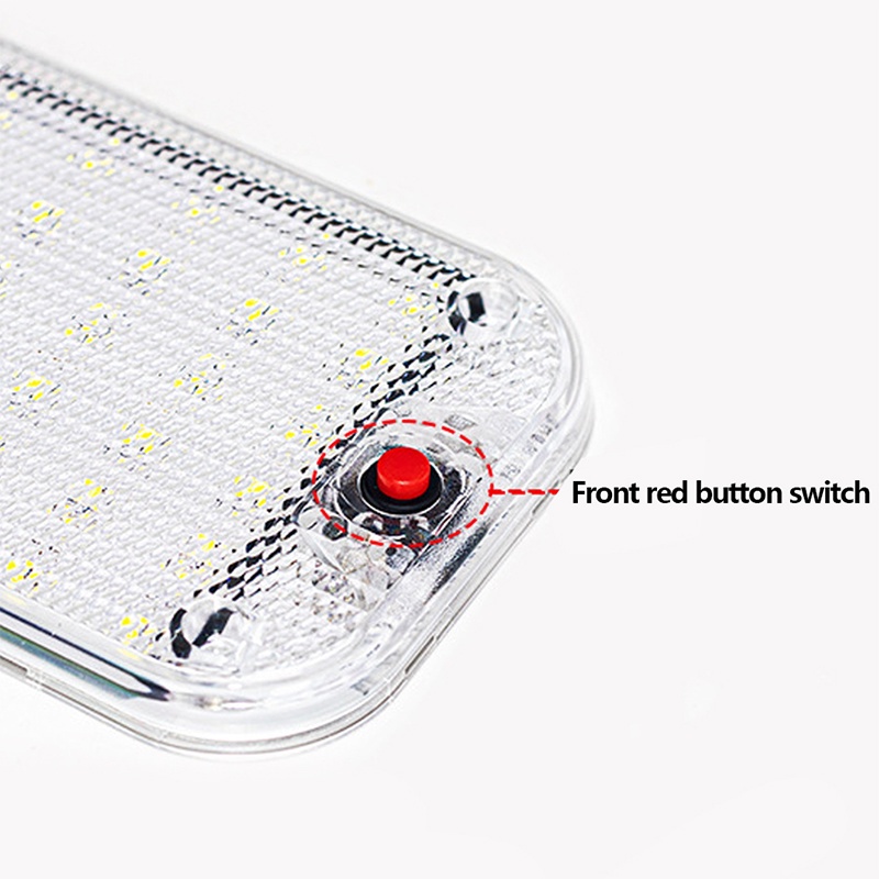 1 ชุด บางเฉียบ รถยนต์ คริสตัล หน้ากาก ห้องโดยสาร LED โคมไฟอ่านหนังสือ สว่างมาก / อุปกรณ์ยานยนต์ สากล