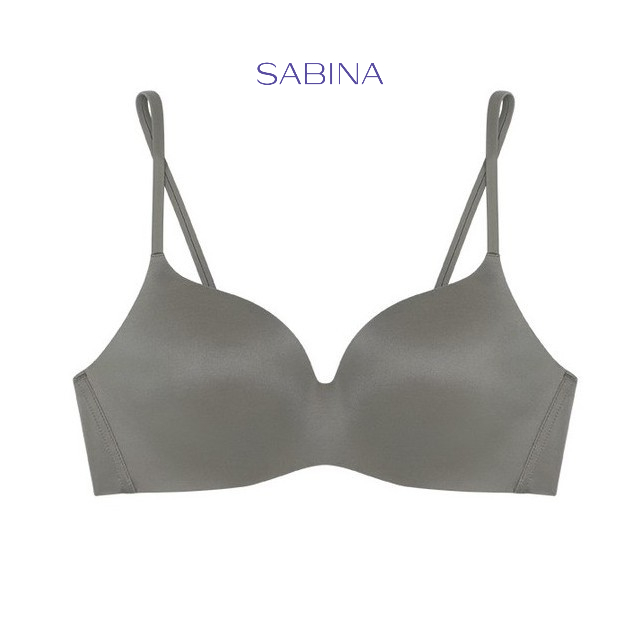 Sabina เสื้อชั้นใน Invisible Wire (ไม่มีโครง) รุ่น Pretty Republic รหัส SBU8500GD สีเขียวเข้ม