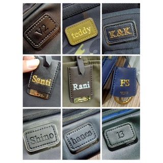 แผ่นแพทช์ Tumi initial Name แบบนูน