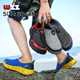 Wzz รองเท้ากีฬา รองเท้าชายหาด ระบายอากาศ กันน้ํา สําหรับตกปลา [ไซซ์:38-48]