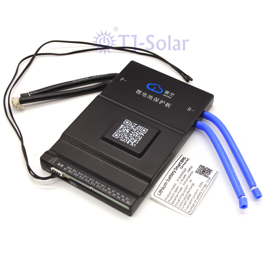 Smart Bluetooth BMS 8-24S B2A24S20P มี Active Balancer 2A ในต้วยี่ห้อ Jikong รองรับแบตเตอรี่ LiFePo4