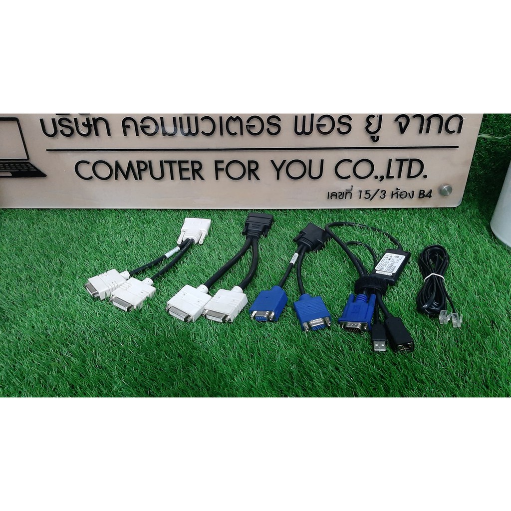 Cable Connect DMS 59 to DVI VGA 2 หัว  มีพร้อมส่งในไทย