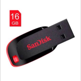 SanDisk 16GB Flash Drive Cruzer Blade CZ50 (Black/Red)