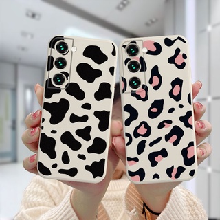 เคสโทรศัพท์มือถือแบบนิ่ม  Samsung A03 A52 A32 A03S A12 A51 A10S A50 A20S J7 Prime A02S A20 A50S A10 A30S A52S A30 M12 M1 เคสพิมพ์ลายเสือดาวซิลิโคนแบบคู่รัก