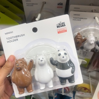 🚰ที่แขวนแปรงสีฟันแก๊งสามหมีจอมป่วน We Bare Bears พร้อมส่งจ้าาาาา