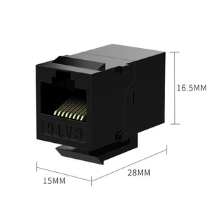 ตัวต่อแลน หัวต่อ RJ45 ต่อตรงสายแลน ตัวเชื่อมสาย Lan ตัวต่อCAT6 CAT5 ไม่เพิ่ม PING ไม่ลดสปีด