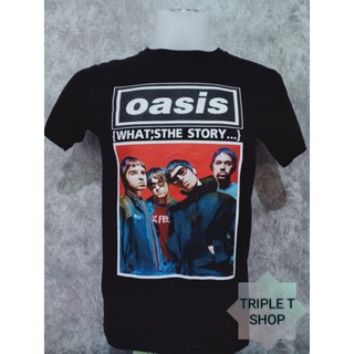 เสื้อยืดคอกลม สกรีนลาย OASIS (รหัส 56)