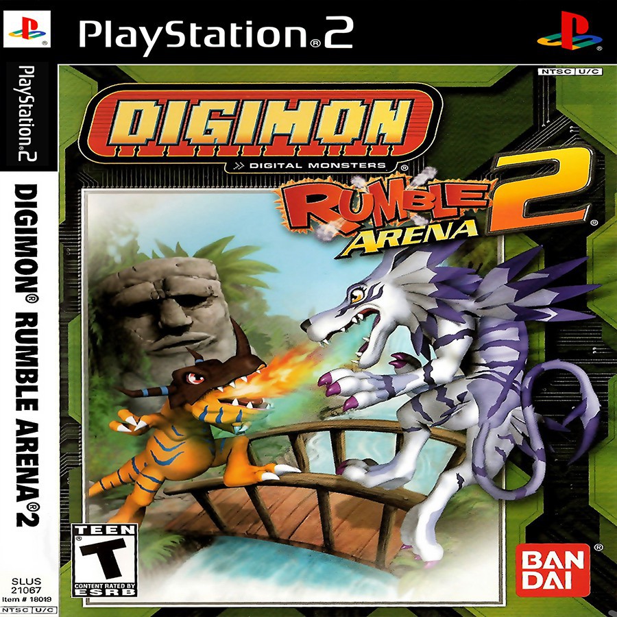 แผ่นเกมส์ ps2 จอยเกมส์ ps2 แผ่นเกม ps2 (คุณภาพ) (ส่งไว) Digimon Rumble Arena 2