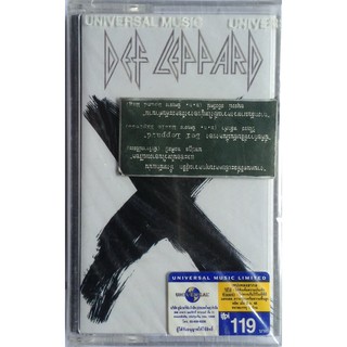 Cassette Tape เทปคาสเซ็ตเพลง Def Leppard X ลิขสิทธิ์ ซีล