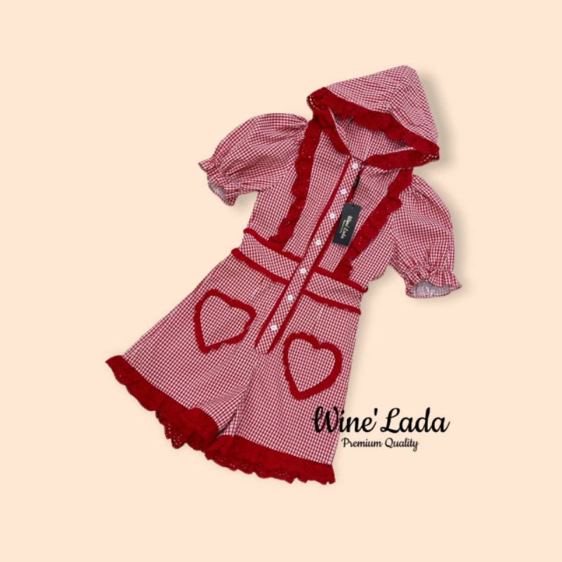 พร้อมส่งงานป้าย Wine'Lada แพทเทิร์นเป๊ะ