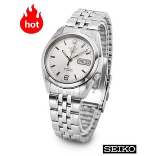 SEIKO 5 Automatic รุ่น SNK385K1 นาฬิกาข้อมือผู้ชาย สายสแตนเลส สีเงิน ของแท้ 100%  - รับประกันสินค้า 1 ปีเต็ม