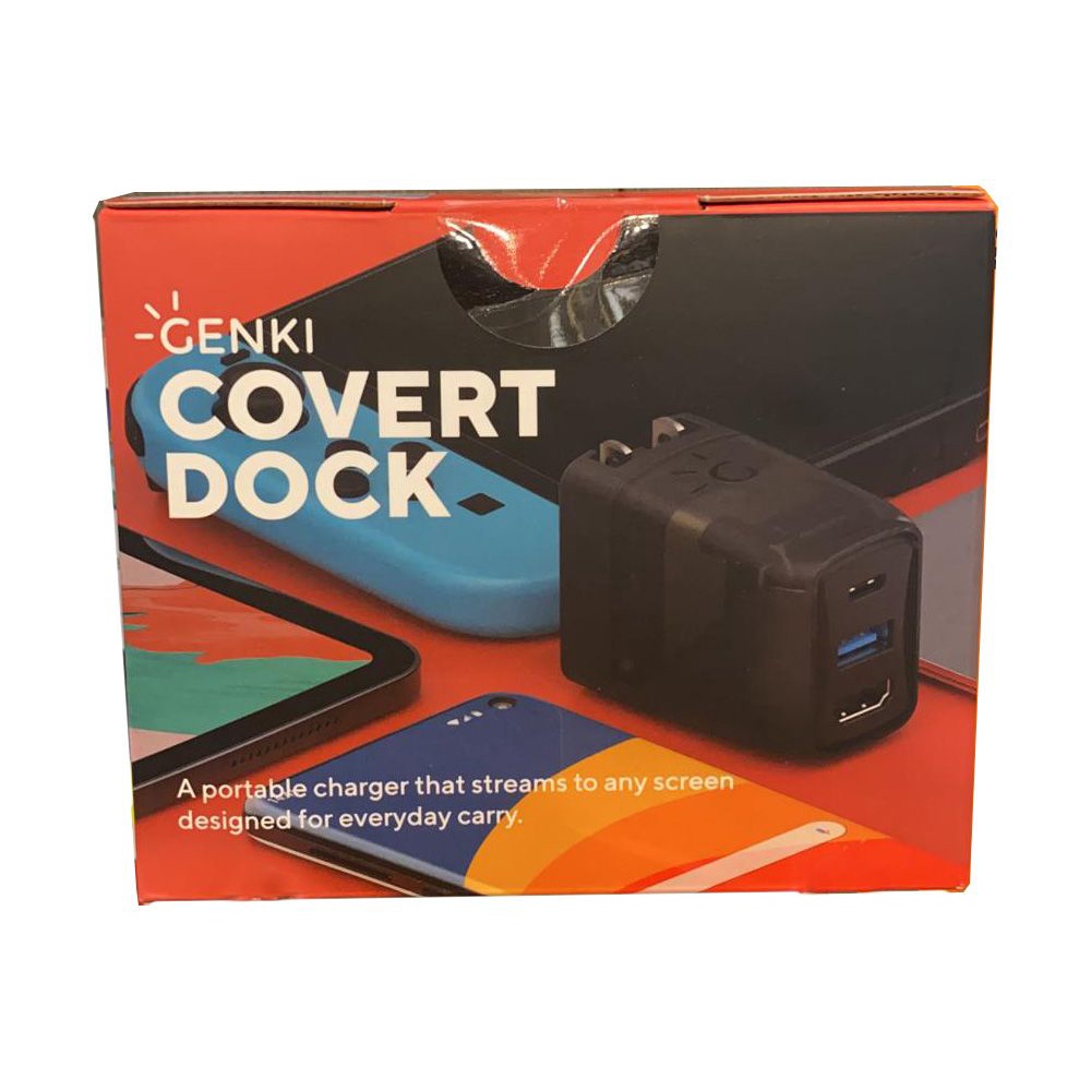 GENKI Covert Dock (Portable HDMI / HDTV Dock+Quick Charger) for Nintendo Switch