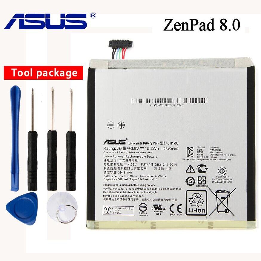 แบตเตอรี่ C11P1505 แท็บเล็ต PC สำหรับ Asus ZenPad 8.0 Z380KL Z380C Z380CX P022 P024 4000 mAh