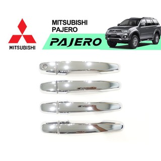 ครอบมือจับประตู Mitsubishi Pajero Sport 2008-2020  ชุบโครเมี่ยม