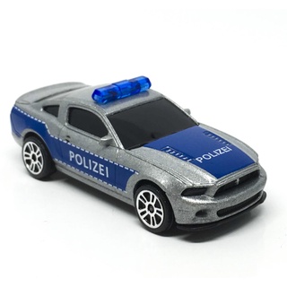 Majorette Ford Mustang Boss - Polizei - Silver/Blue Color /Wheels D5S /scale 1/61 (3 inches) no Package