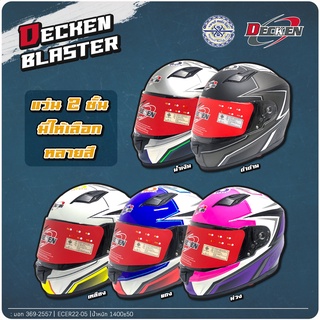 ลดราคาล้างสต๊อค !! หมวกกันน็อค Decken Blaster ( เดคเค่น แบลสเตอร์ ลาย ปู )