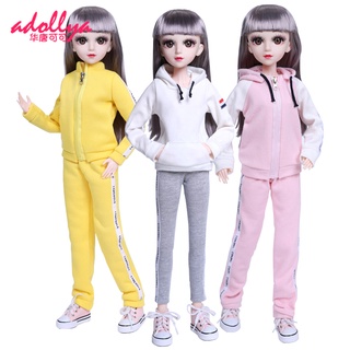 Adollya BJD ชุดเสื้อกีฬาแขนยาวลําลอง 60 ซม. สําหรับตุ๊กตา 1/3