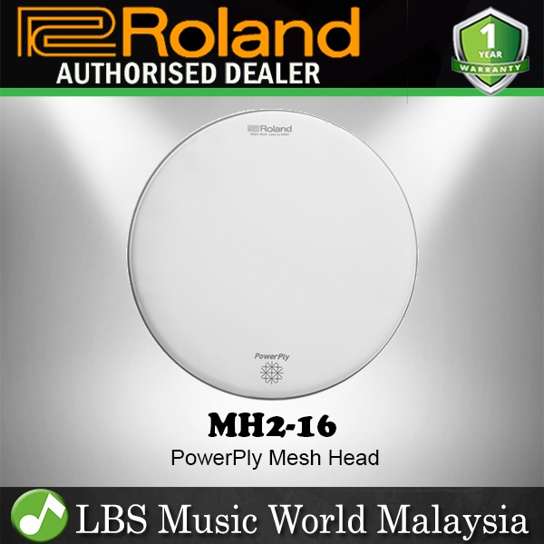 Roland MH2-16 MH2 Series PowerPly Dual-Ply Mesh Head สําหรับ V-Drums (MH216 MH2 16)