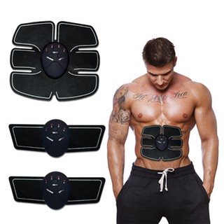 เครื่องกระชับและเสริมสร้างกล้ามเนื้อหน้าท้อง (6Pack EMS - Beauty Body Mobile-Gym) - สีดำ