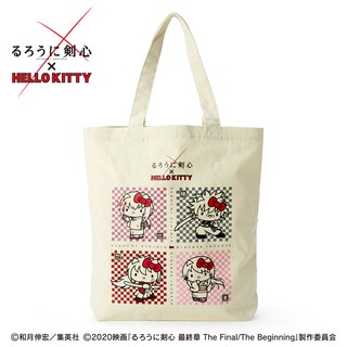 กระเป๋าสะพาย Rurouni Kenshin x Hello Kitty (Limited) Tote Bag ขนาด 38 x 8 x 40 ซม. สายยาว 50 ซม. ใส่ของได้เยอะ