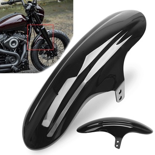 Motorcycle Gloss Black Front Fender Mask Motorbike Splash Mudguard Fairing For Harley M8 Softail Street Bob FXBB/S 2018-