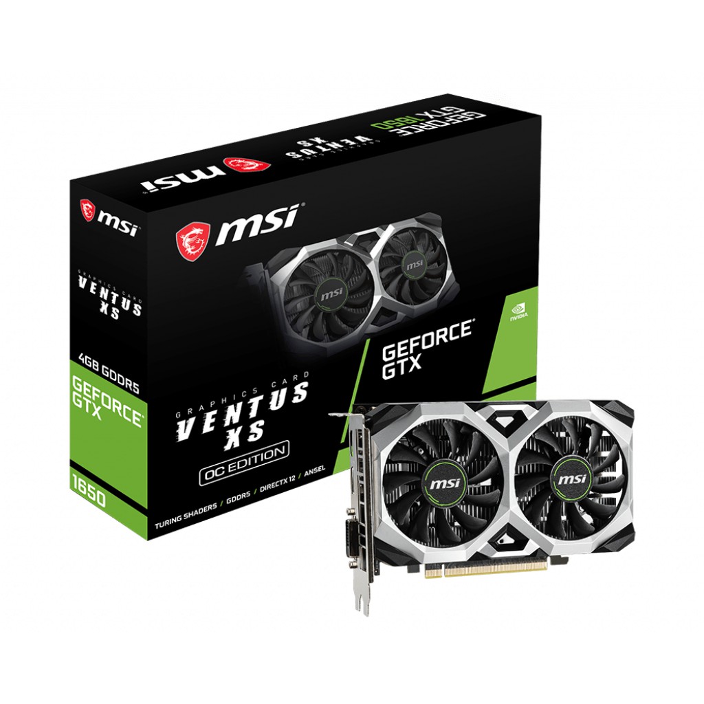 ขายการ์ดจอของใหม่ MSI VENTUS GTX1650 4GB ต่อไฟเพิ่ม 6pin
