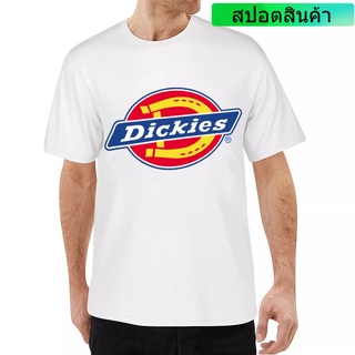 DICKIES เสื้อยืดแขนสั้นผ้าฝ้ายทรงหลวมแฟชั่นสําหรับผู้ชาย